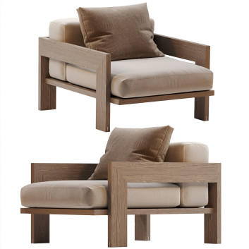 Крісло Minotti Alison Iroko Outdoor