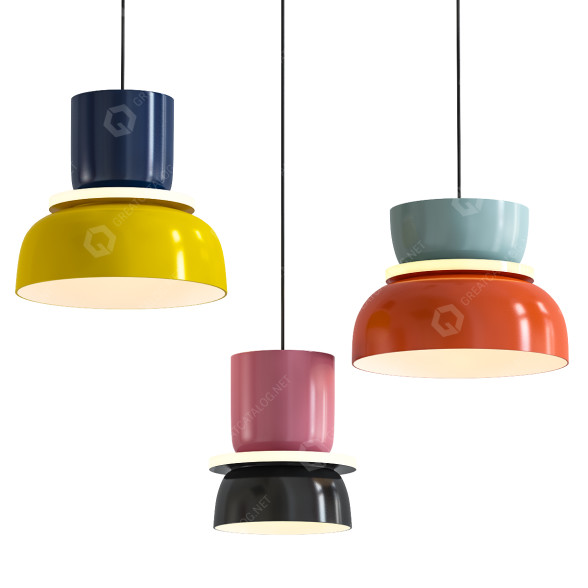 Подвесные светильники Mint Bliss Decor Macri 3D модель