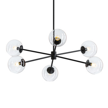 Kronleuchter West Elm Staggered Glass 6-Light