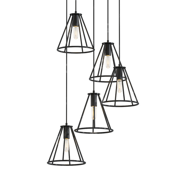 Pendant Lamp Caged Cone 3D model