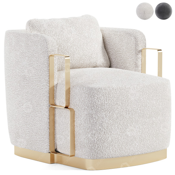 Fotel Jose Leite de Castro Boho model 3D