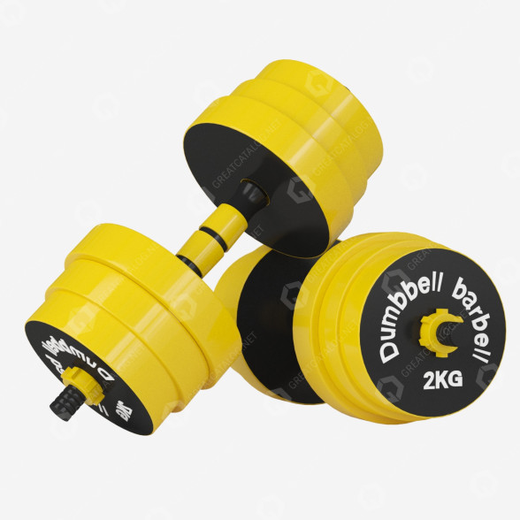 Mancuerna 44LB Adjustable Modelo 3D