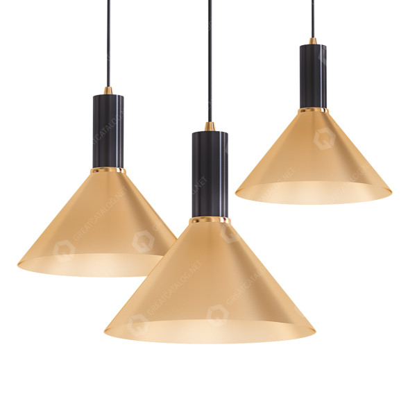 Lámpara colgante Merton Brass Cone Modelo 3D