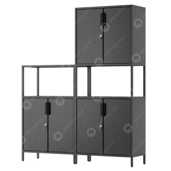 Wardrobe IKEA Trotten Cabinet Combination 3D model