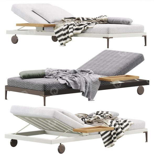 Шезлонг Minotti Patio 3D модель