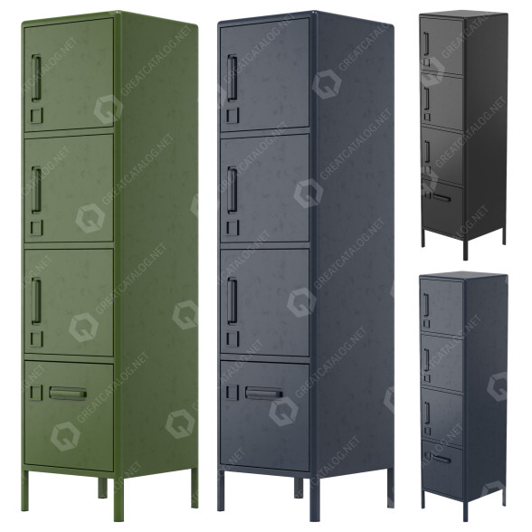 Wardrobe IKEA Idasen 3D model