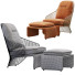 Armchair and Ottoman Minotti Colette - ED-MONTE