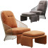 Armchair and Ottoman Minotti Colette - ED-MONTE
