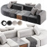 Sofa Neri Hu Evolves Joseph Hoffmans Iconic - babarikograf