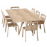 Стіл та стільці Go Home Plateau Oak Finish and Hollywood Natural Oak - artpolka