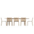Стіл та стільці Go Home Plateau Oak Finish and Hollywood Natural Oak - artpolka