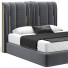 Ліжко Italian Pleat Upholstered Velvet by Juliettes Interiors - kinetokor