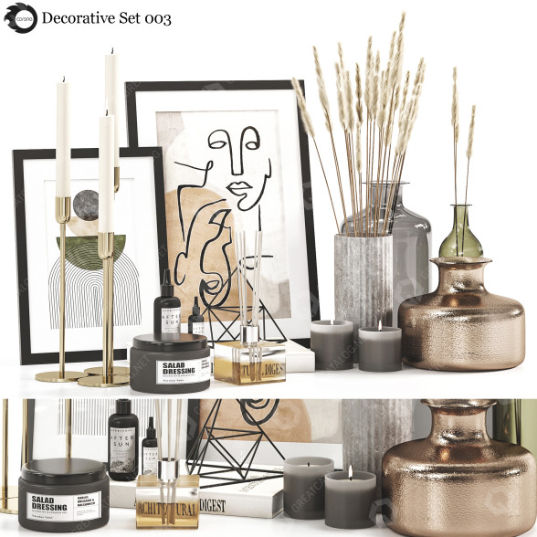 Декор Set 003 3D модель