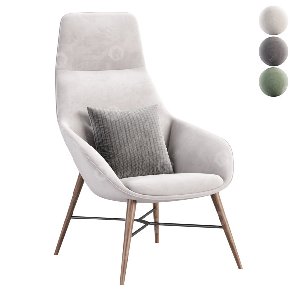 Sillón Davis Furniture Sachet Modelo 3D