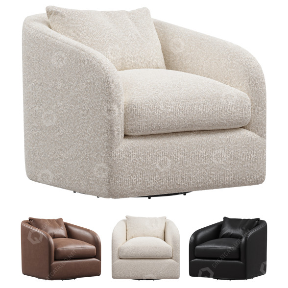 Fauteuil Four Hands Topanga modèle 3D