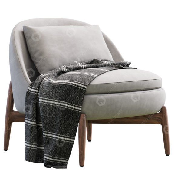 Sessel Minotti Sendai 3D-Modell