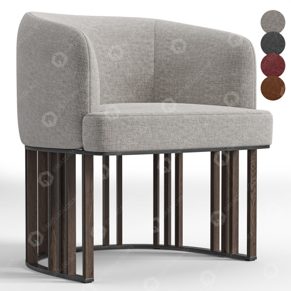 Fauteuil Giorgetti Hero modèle 3D