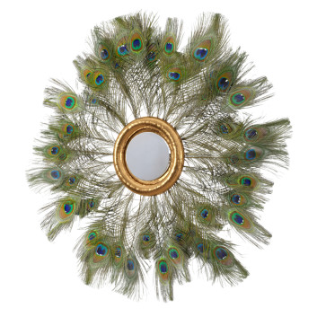 Дзеркало  Gold Sun with Peacock Feathers ByObject