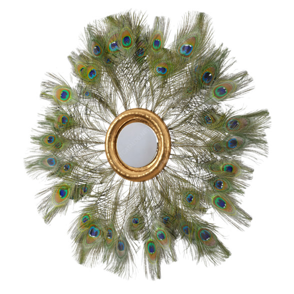 Espejo Gold Sun with Peacock Feathers ByObject Modelo 3D