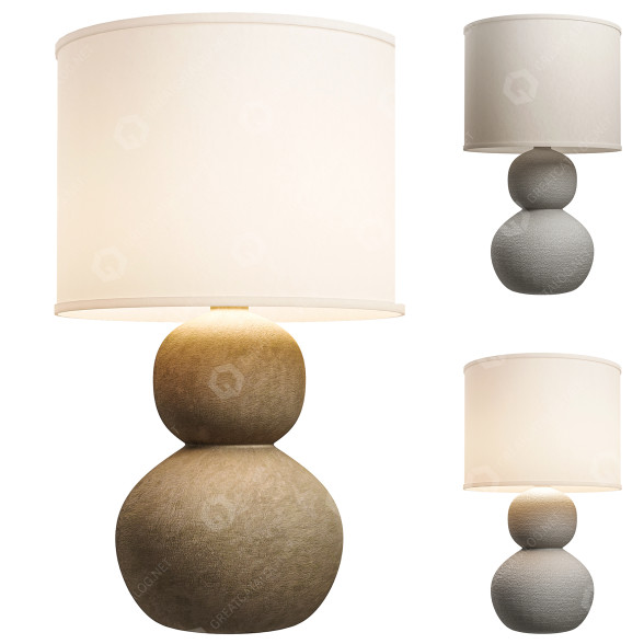 Lampa stołowa Stone Age Taupe - Simple Designs model 3D