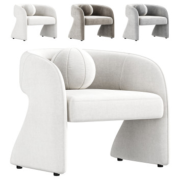 Armchair  High Fashion Home Rosalia 3D model