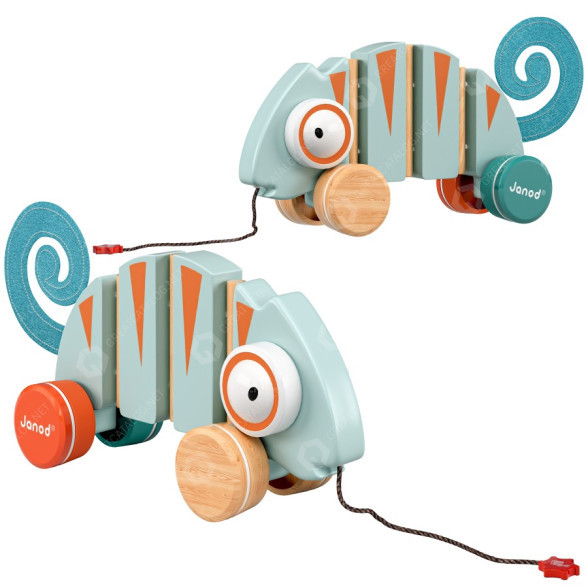 Іграшка Janod Tropik Pull Along Chameleon 3D модель