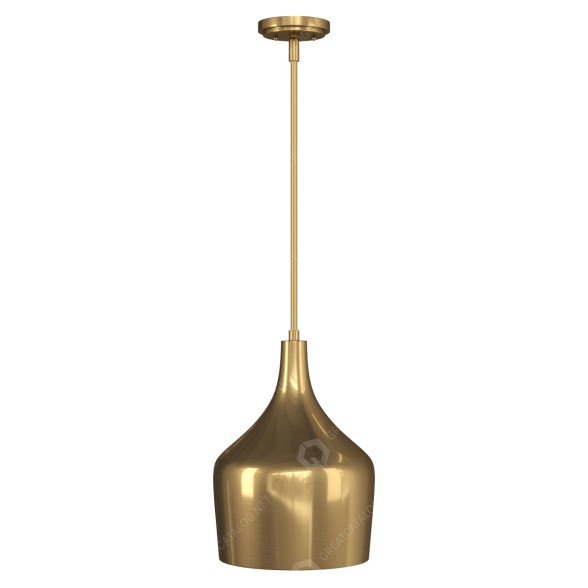 Lampa wisząca Uptown Natural Brass One-Light model 3D