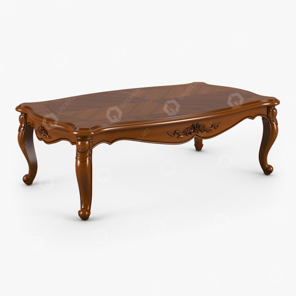 Stolik kawowy Carpenter Long Tea model 3D