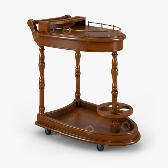 Wózek z jedzeniem Carpenter Dining Cart model 3D