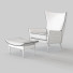 Крісло та пуф De Padova Wingback - Content-GC