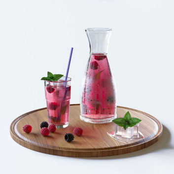 Lemoniada Berry with Mint Model 3D
