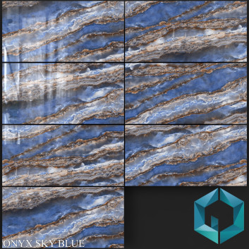 Fliese Decovita Onyx Sky Blue 600x1200