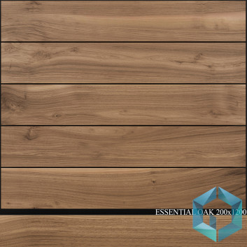 Плитка Ariana Ceramica Essential Oak 200x1200 3D модель