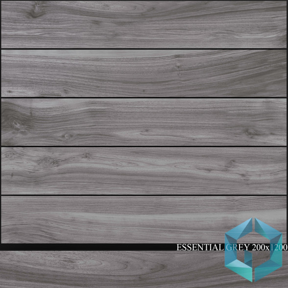 Fliese Ariana Ceramica Essential Grey 200x1200 3D-Modell