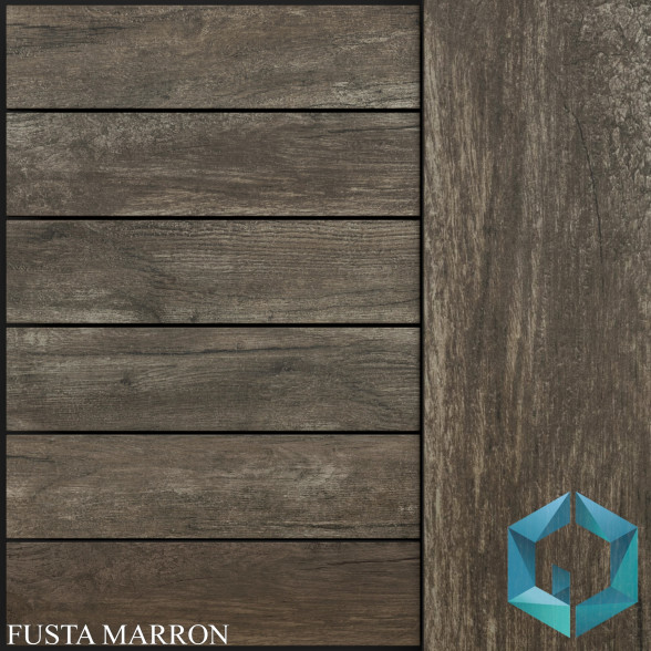 Tile Keros Fusta Marron 3D model