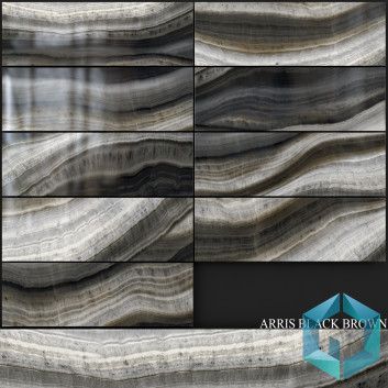 Carrelage Kerranova Arris Black Brown