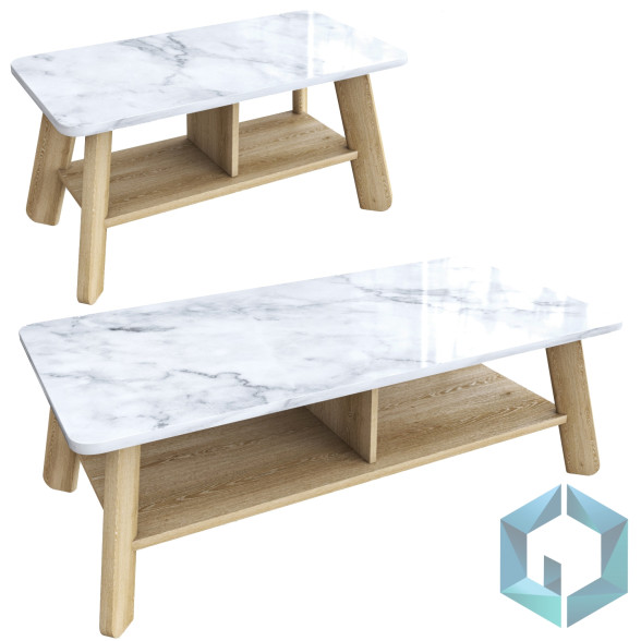 Tabelle Mahasamut Coffee Table Polar 3D-Modell