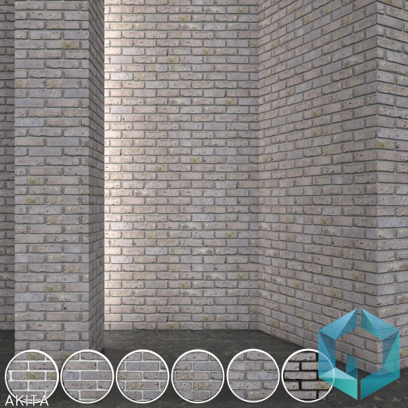 Ziegelstein Vandersanden Akita 3D-Modell