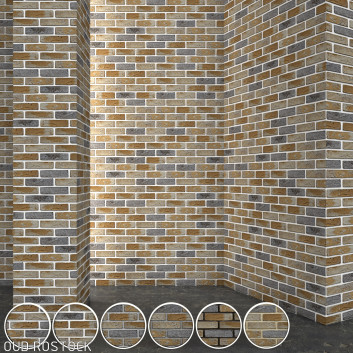 Цегла Vandersanden Оud Rostock 3D модель