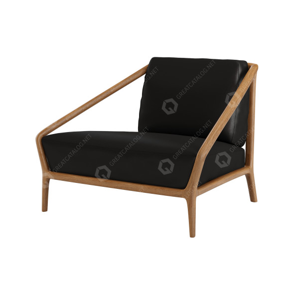 Sessel Ceccotti Collezioni Rive Droite 110 3D-Modell