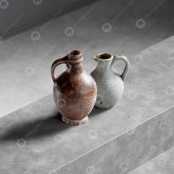 Jarras Cerámica para vino Modelo 3D