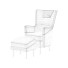 Крісло та пуф IKEA Omtanksam - Content-GC