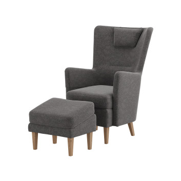 Крісло та пуф IKEA Omtanksam