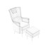 Крісло та пуф IKEA Omtanksam - Content-GC