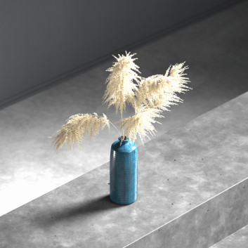Bukiet Dried Flowers in Vase