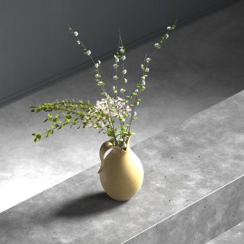 Blumenstrauß Stängel in der Vase