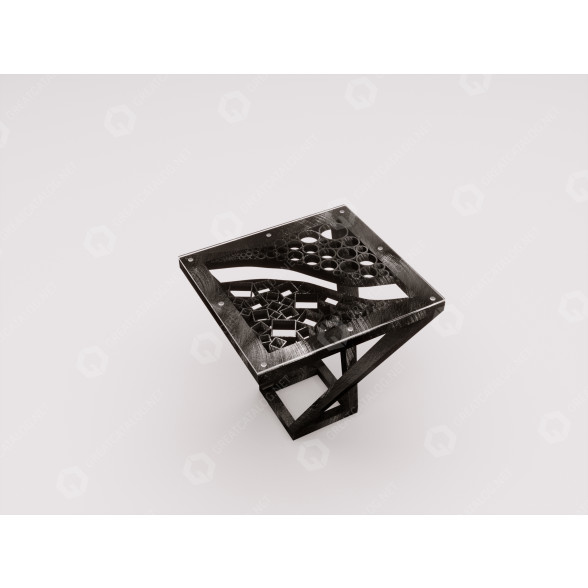Tabelle Metal 3D-Modell