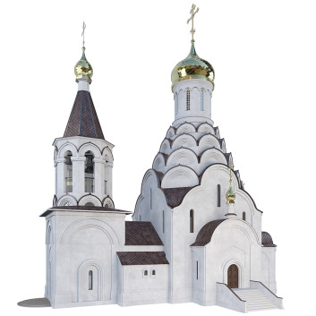 Будівля Церква Святого Миколая 3D модель