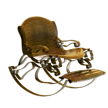 Chaise à bascule  Bronze Modèle 3D