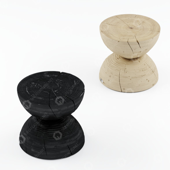 Hocker Riva 1920 Clessidra Stool 3D-Modell